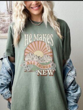 Boho Christian Shirt by Comfort Colors Tees size 2XL NWT